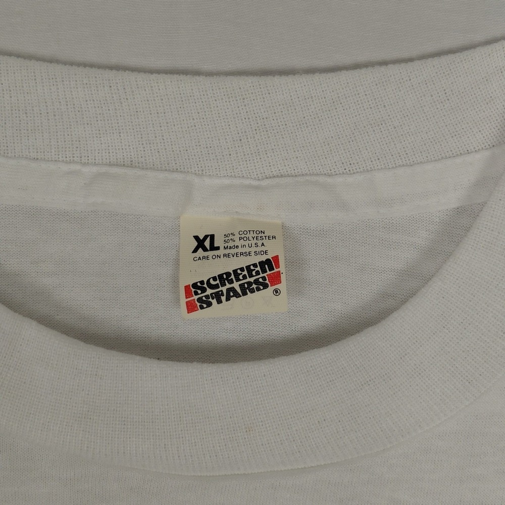 Vintage XL‎ Screen Stars T Shirt Fishing Single Stitch Retired NORSK Cartoon USA - Picture 5 of 12